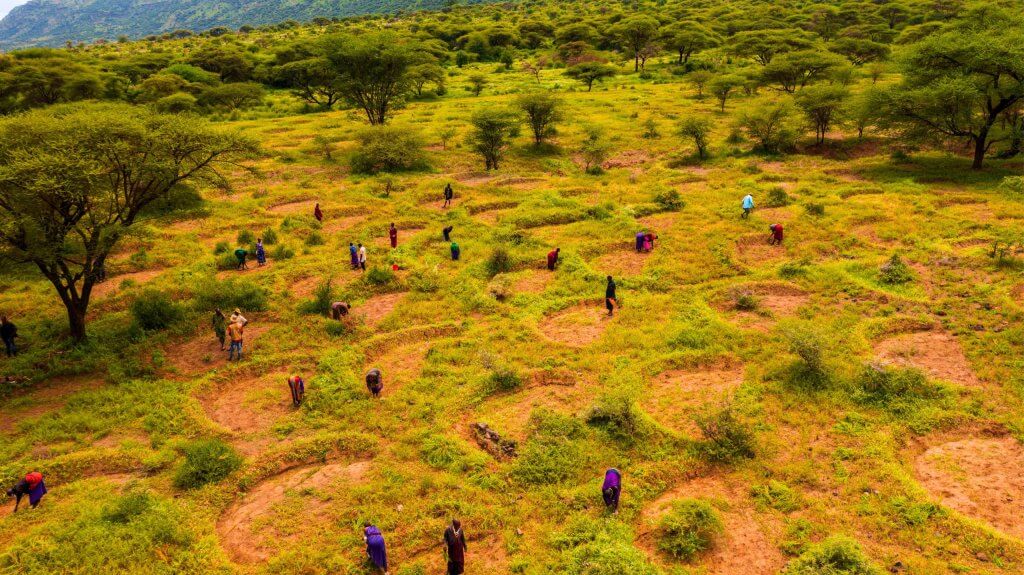 93 Hans drone 12 2023 Engaruka Juu Bunds Monduli _ Arusha Tanzania